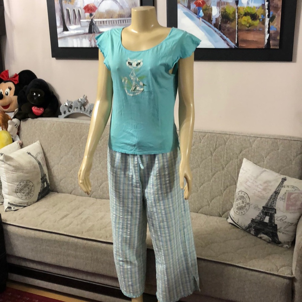 French Kitty sleepwear set size M